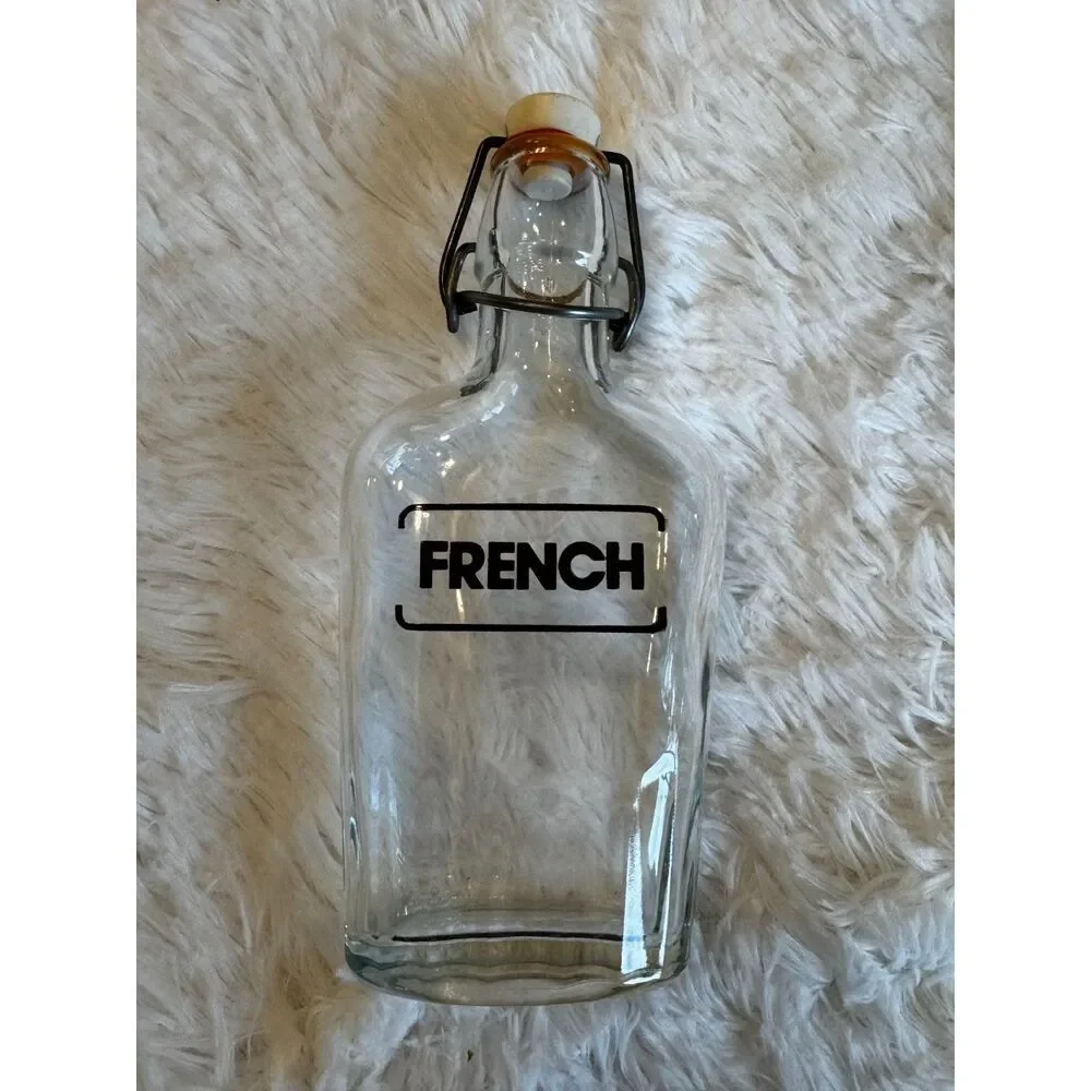 Gorgeous vintage glass bottle marked French must see
